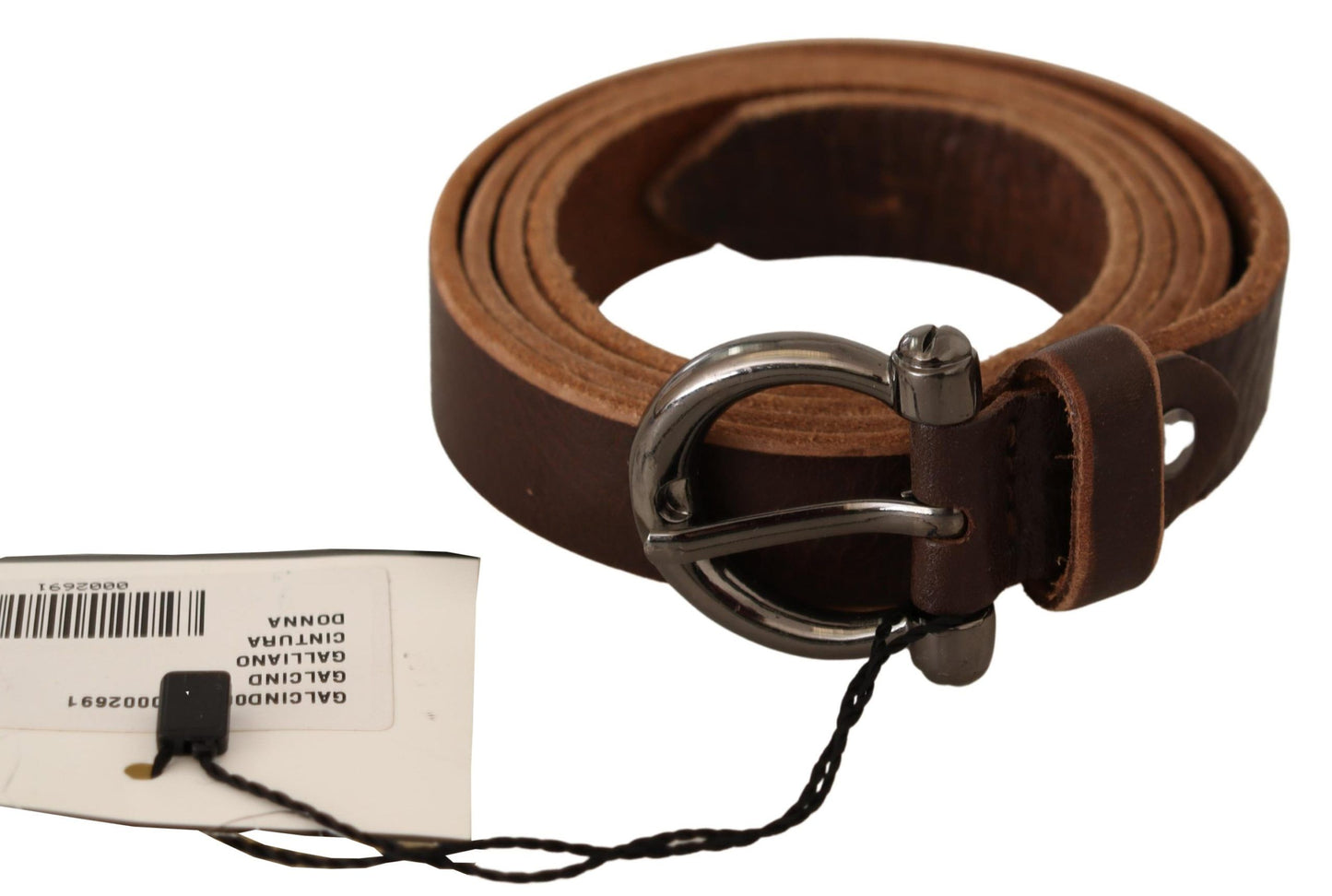 Elegant Brown Leather Fashion Belt