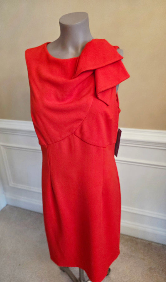Orange Dress with Bow- London Times