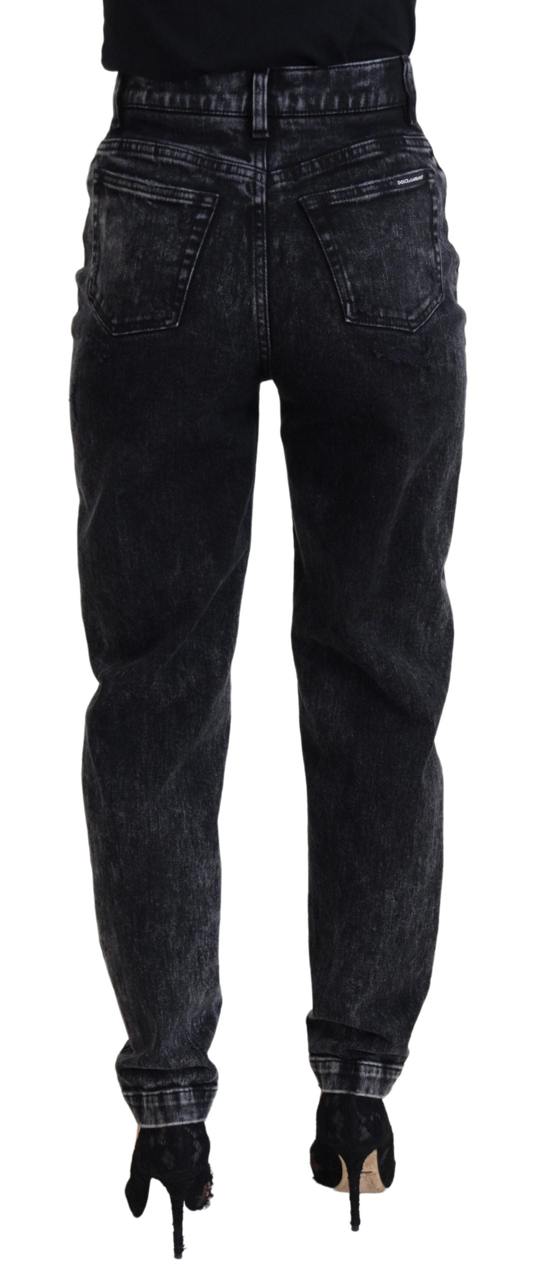 Elegant Black Denim Pants