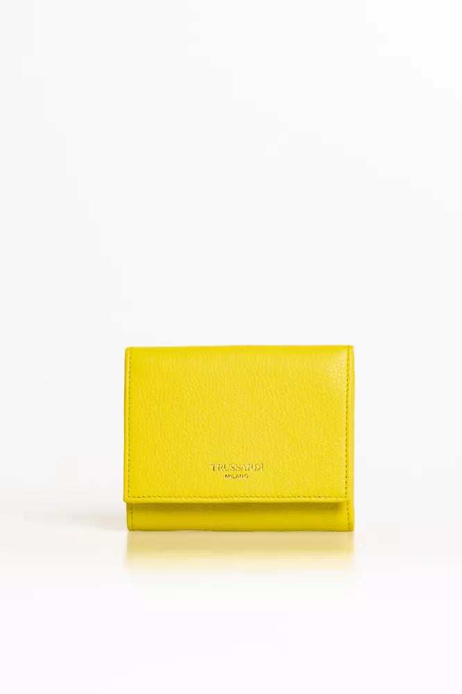 Yellow Leather Women Wallet