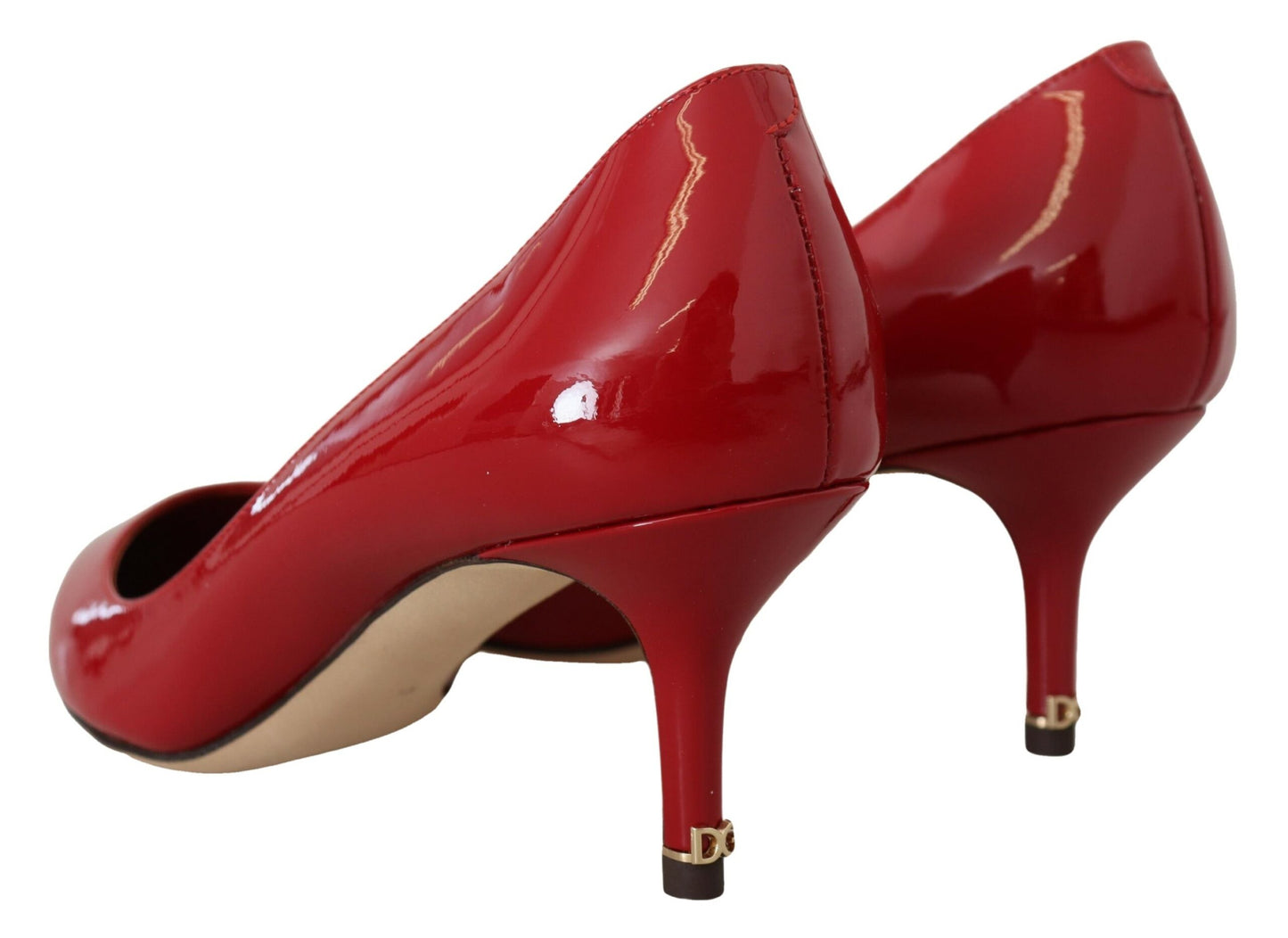 Exquisite Red Patent Leather Pumps