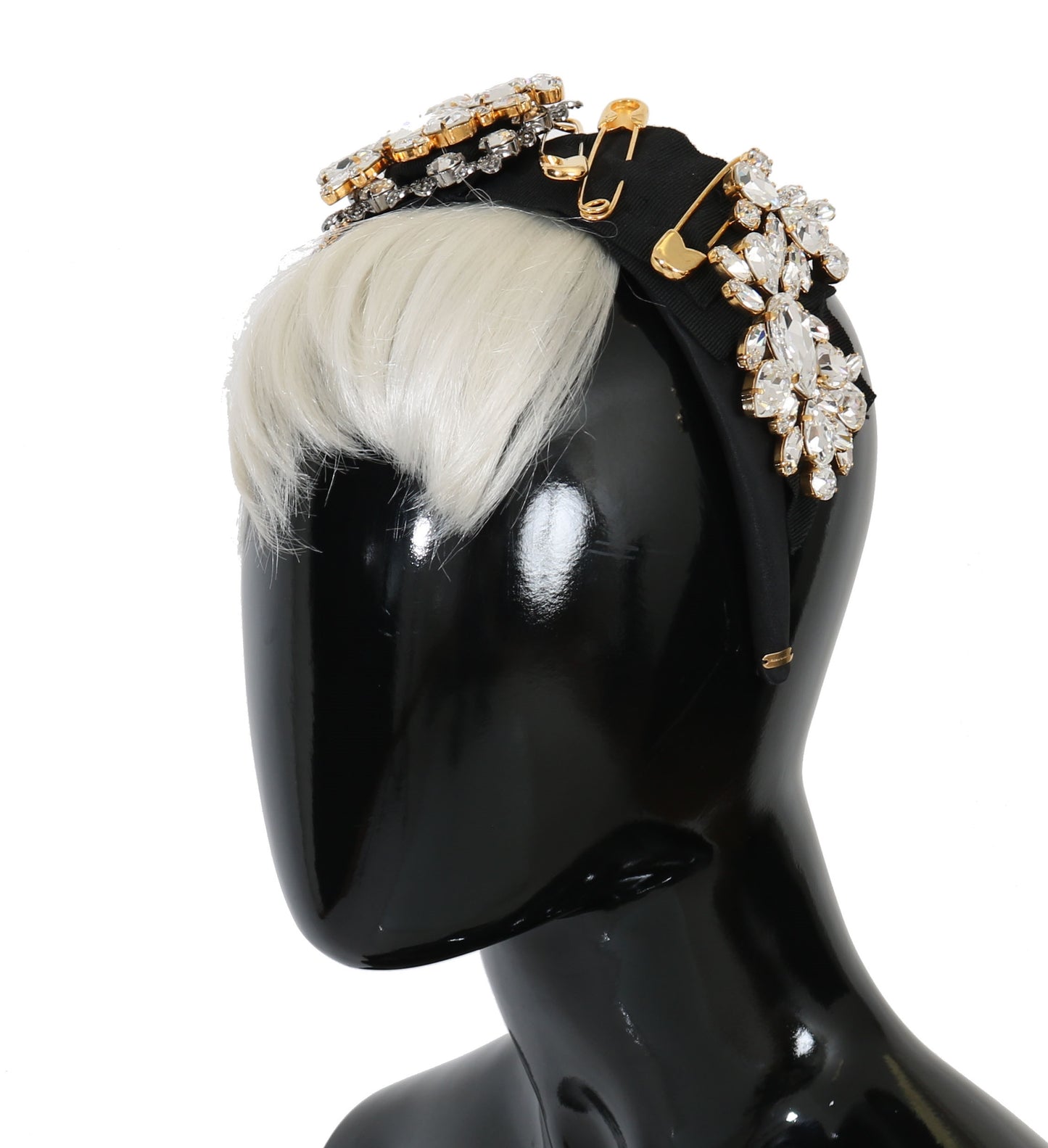 Elegant Black Crystal Headband Diadem