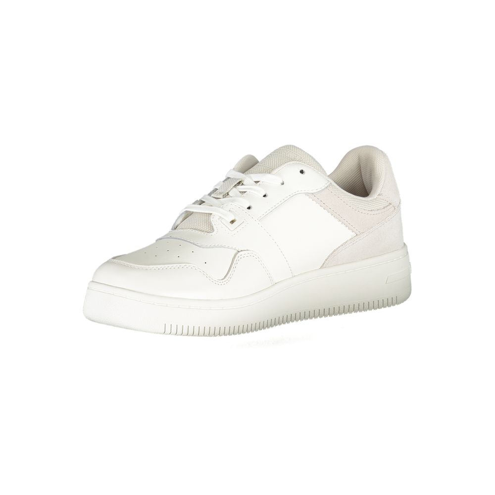 White Polyester Sneaker