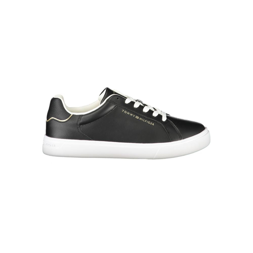 Black Polyester Sneaker