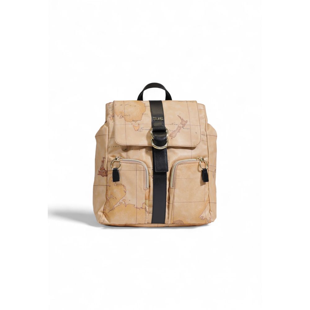 Beige Polyethylene Backpack