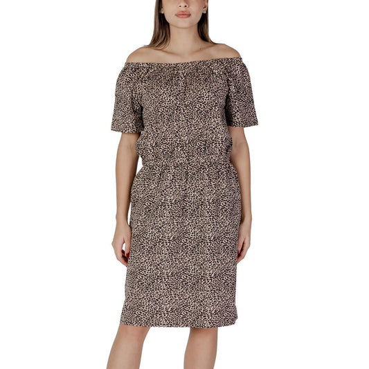 Beige Cotton Dress