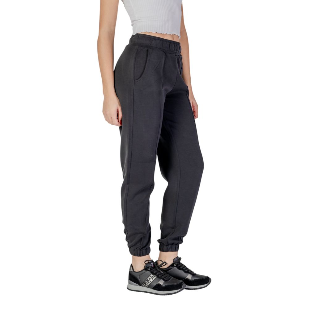 Black Polyester Jeans & Pant