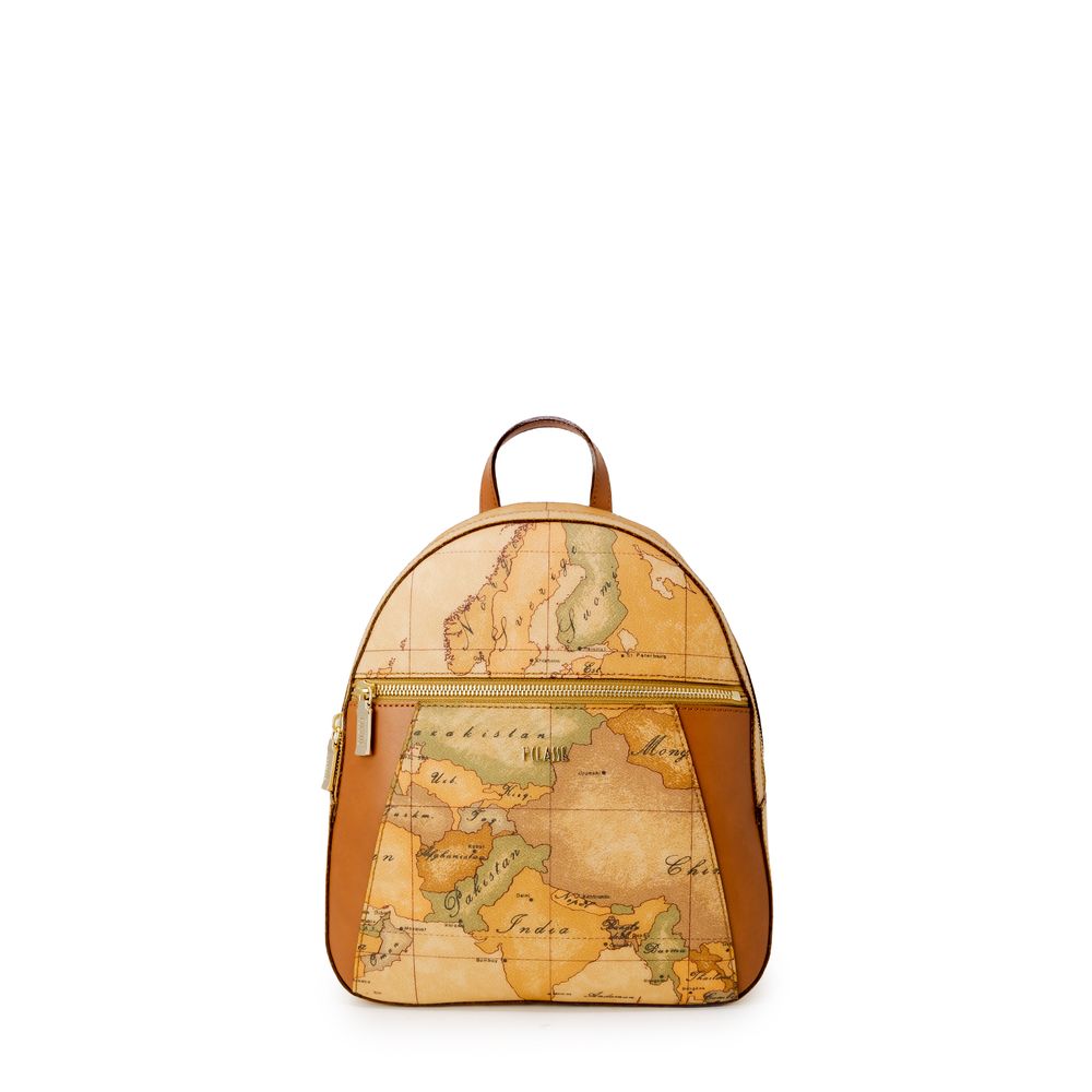 Beige Cotton Backpack