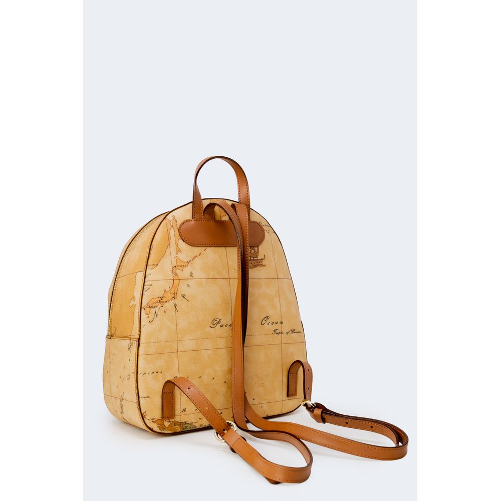 Beige Cotton Backpack