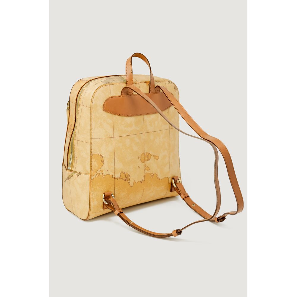 Beige Cotton Backpack